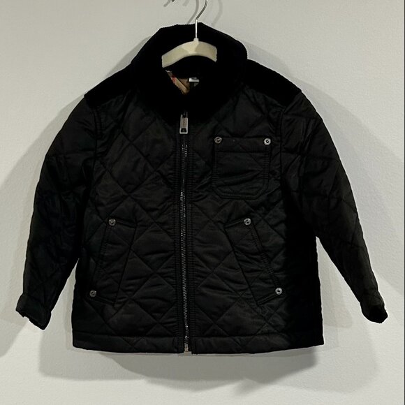 Burberry Other - Burberry London Burberry Kids Renfred Quilted Cord Jacket 3Y (Black)